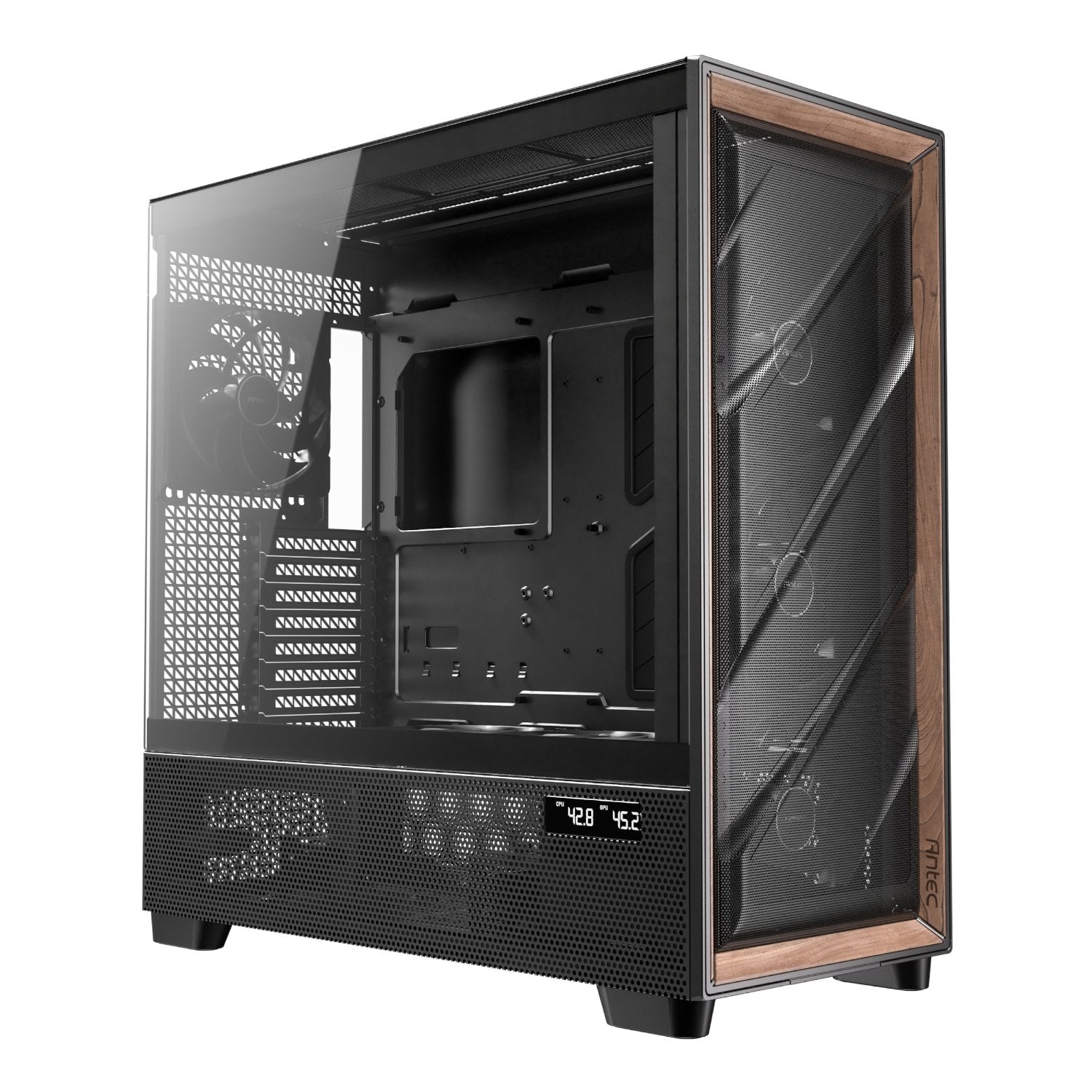 Antec FLUX PRO E-ATX Mid Tower Gaming Chassis – Black | dynacor.co.za