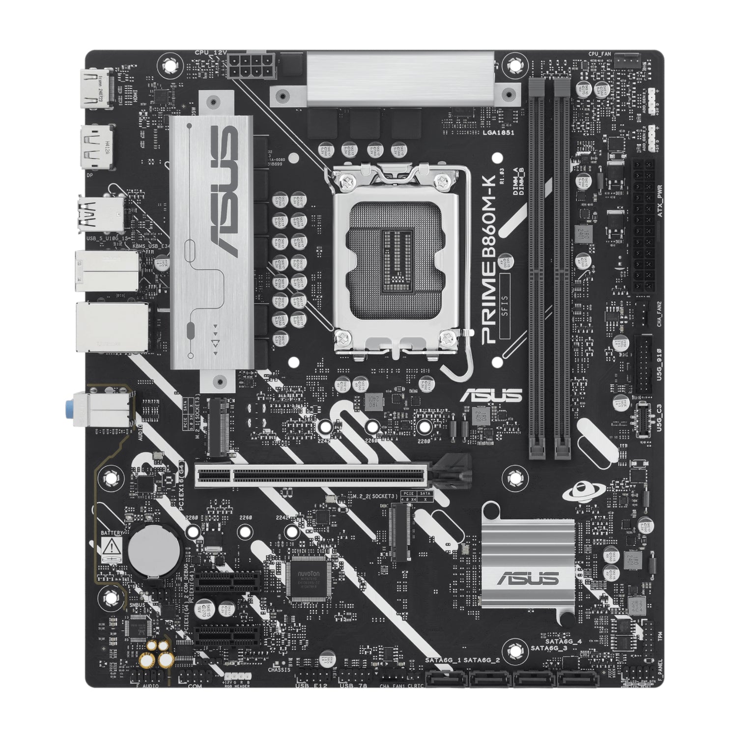 Asus PRIME B860M-K Intel LGA1851 M-ATX Motherboard | dynacor.co.za