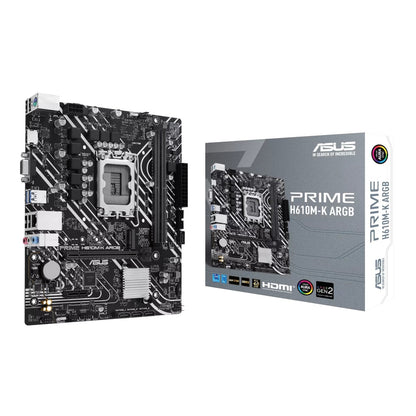 Asus PRIME H610M-K ARGB Intel LGA1700 M-ATX Motherboard | dynacor.co.za
