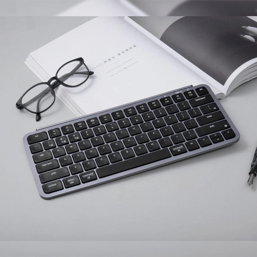 Keychron B1 Pro Ultra-Slim 75% Wireless Keyboard - Space Grey | dynacor.co.za