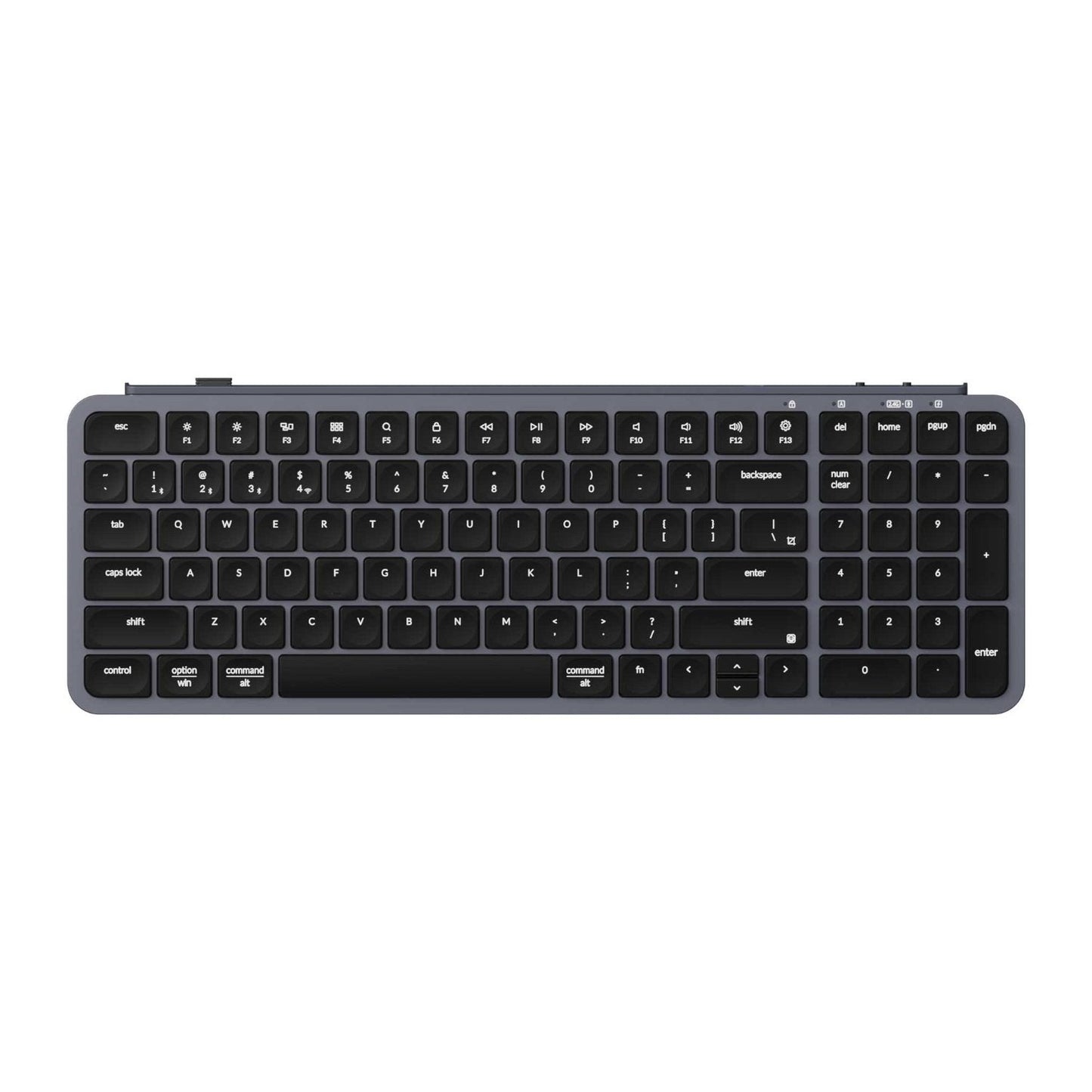 Keychron B2 Pro Ultra-Slim 96% Wireless Keyboard - Space Gray | dynacor.co.za