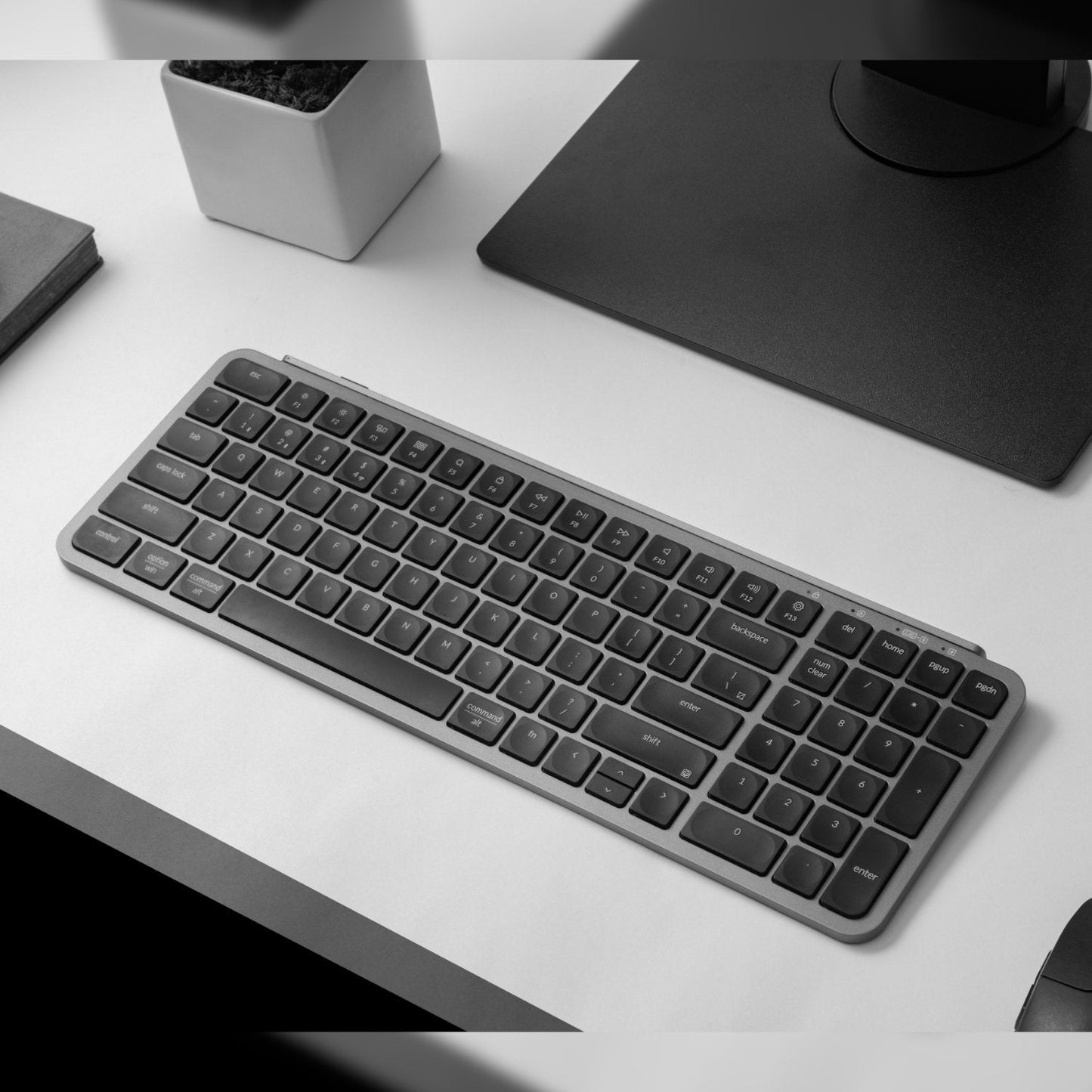 Keychron B2 Pro Ultra-Slim 96% Wireless Keyboard - Space Gray | dynacor.co.za