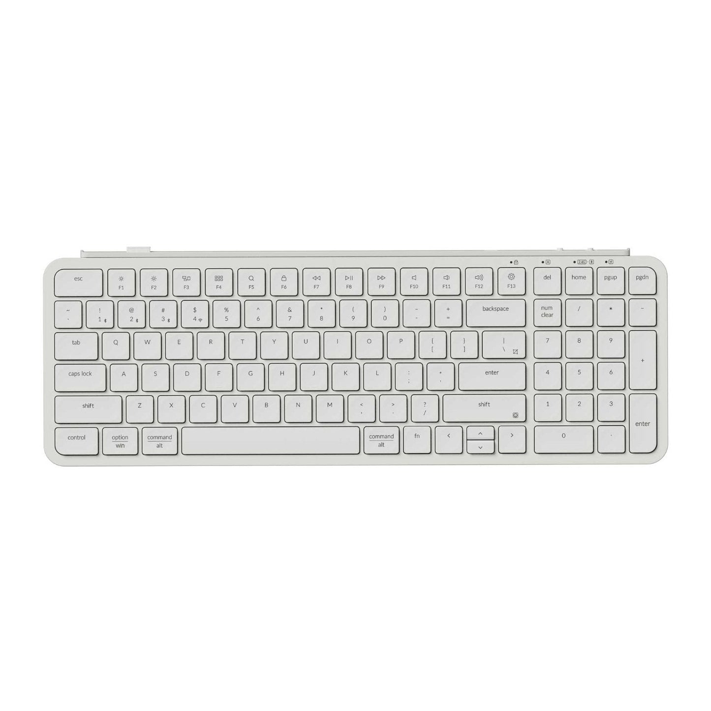 Keychron B2 Pro Ultra-Slim 96% Wireless Keyboard - Ivory White | dynacor.co.za
