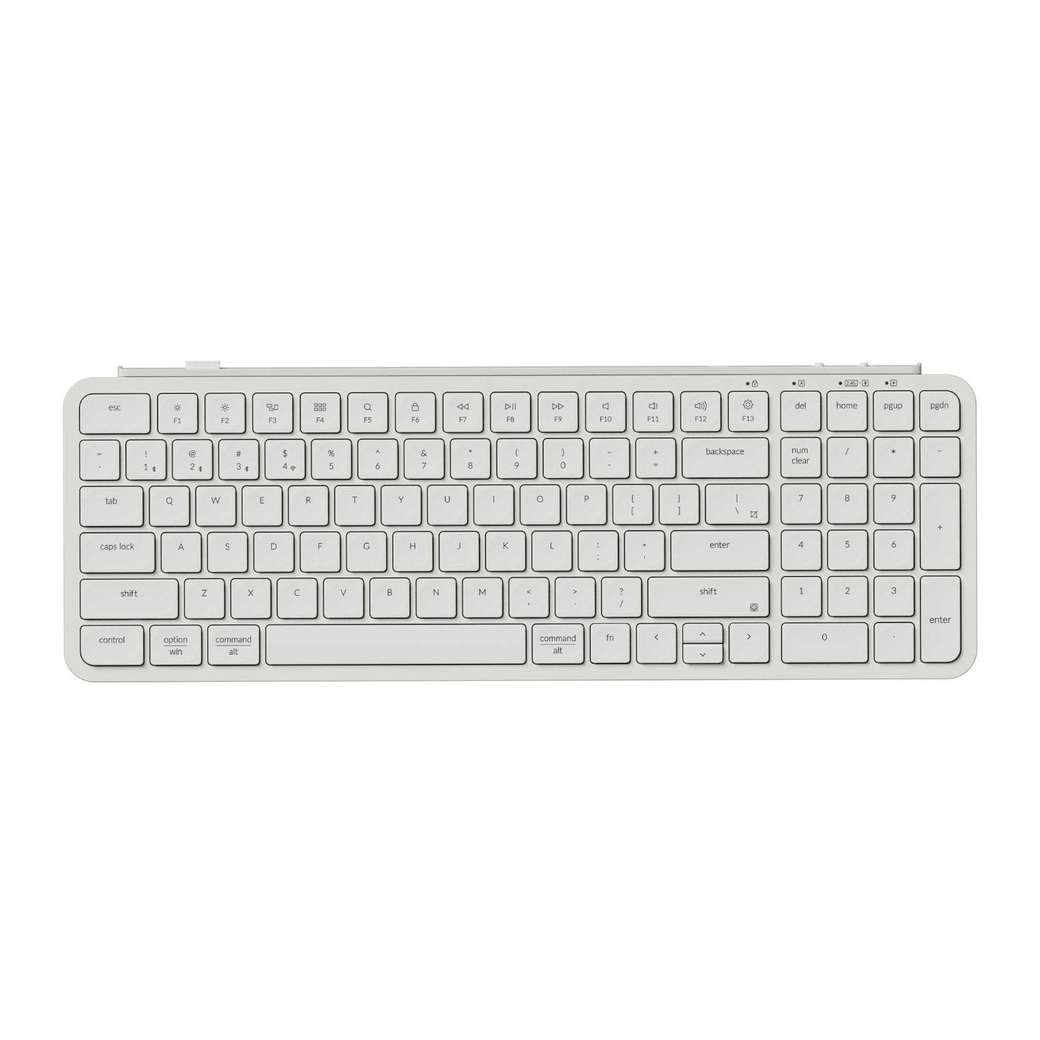Keychron B2 Pro Ultra-Slim 96% Wireless Keyboard - Ivory White | dynacor.co.za
