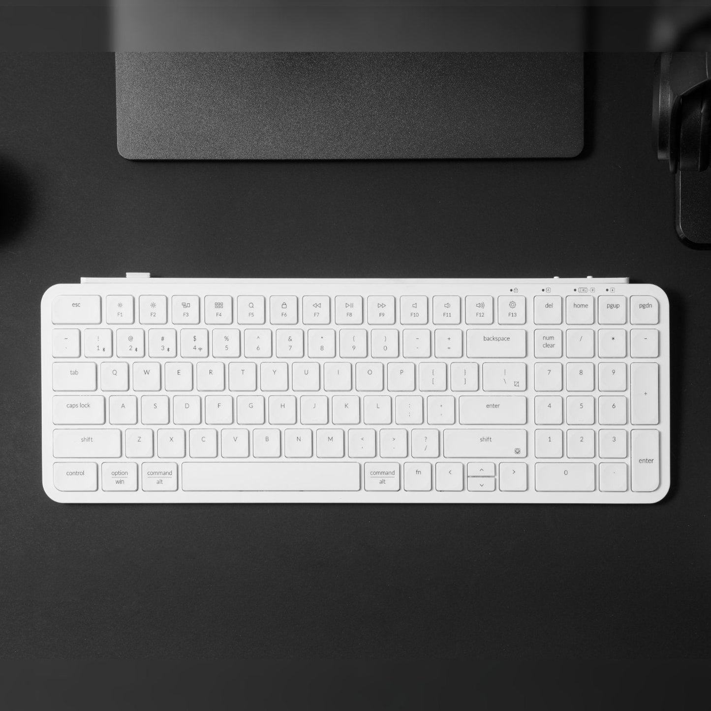 Keychron B2 Pro Ultra-Slim 96% Wireless Keyboard - Ivory White | dynacor.co.za