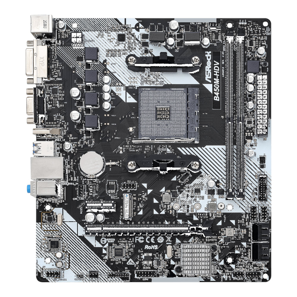 ASRock B450M-HDV R4.0 AMD AM4 M-ATX Motherboard | dynacor.co.za