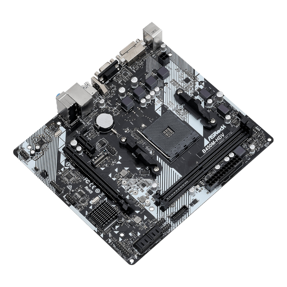ASRock B450M-HDV R4.0 AMD AM4 M-ATX Motherboard | dynacor.co.za
