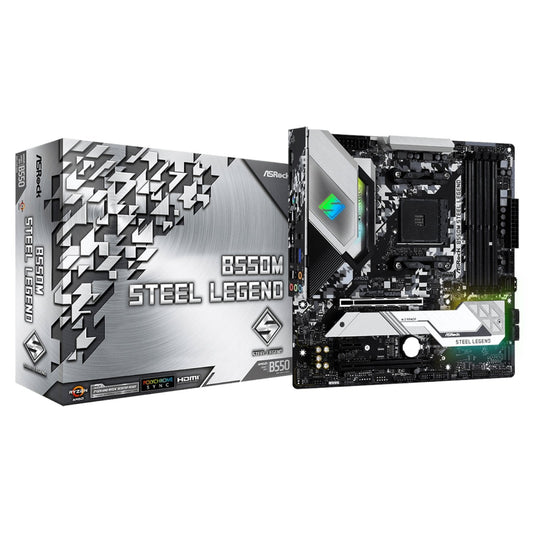 ASRock B550M Steel Legend AM4 M-ATX Motherboard | dynacor.co.za