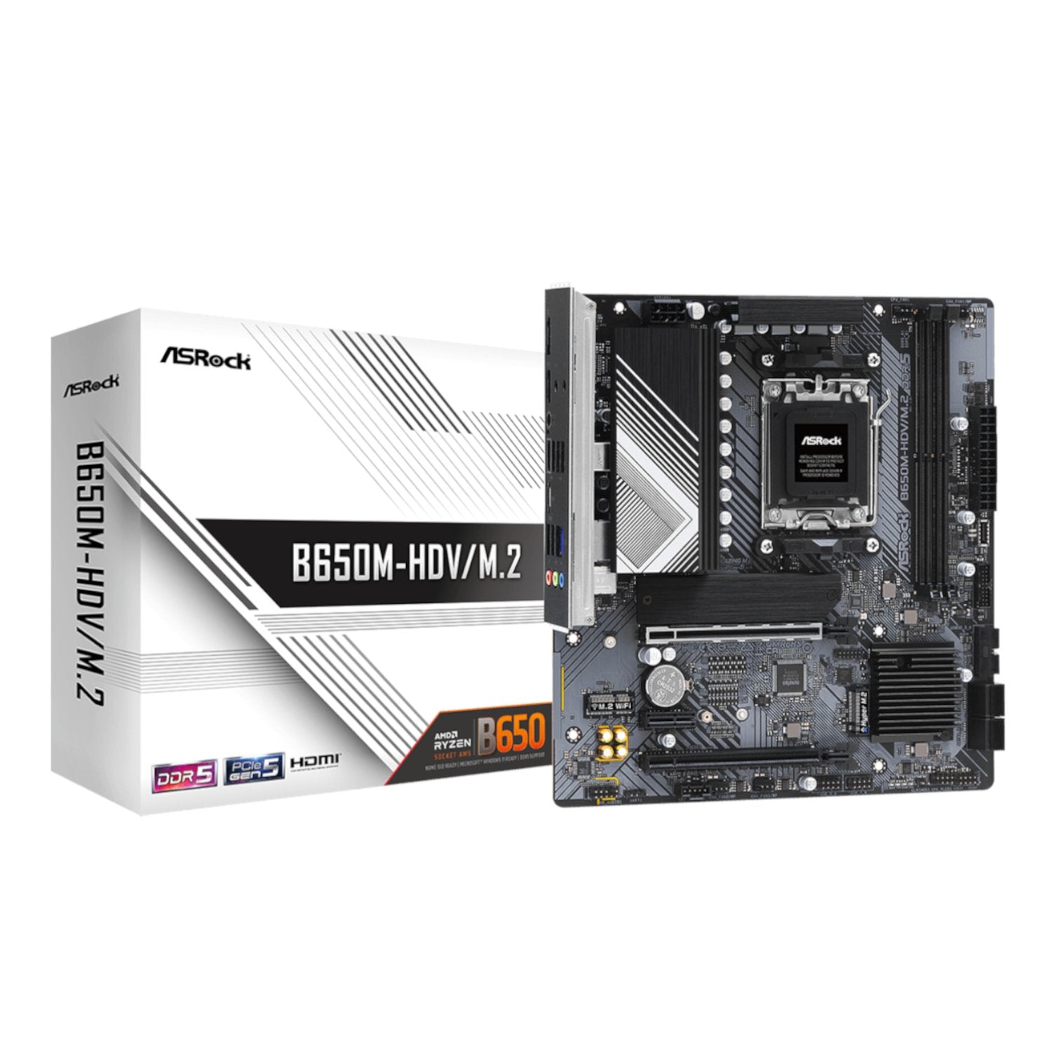 ASRock B650M-HDV/M.2 AM5 Micro-ATX Motherboard | dynacor.co.za