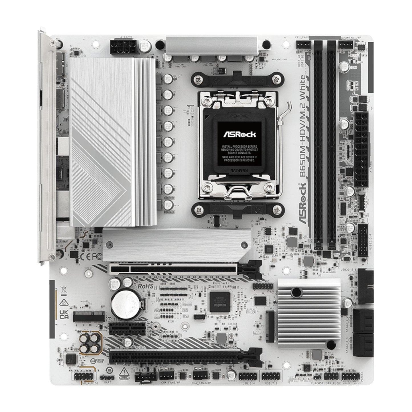 ASRock B650M-HDV/M.2 AM5 Micro-ATX Motherboard - White | dynacor.co.za