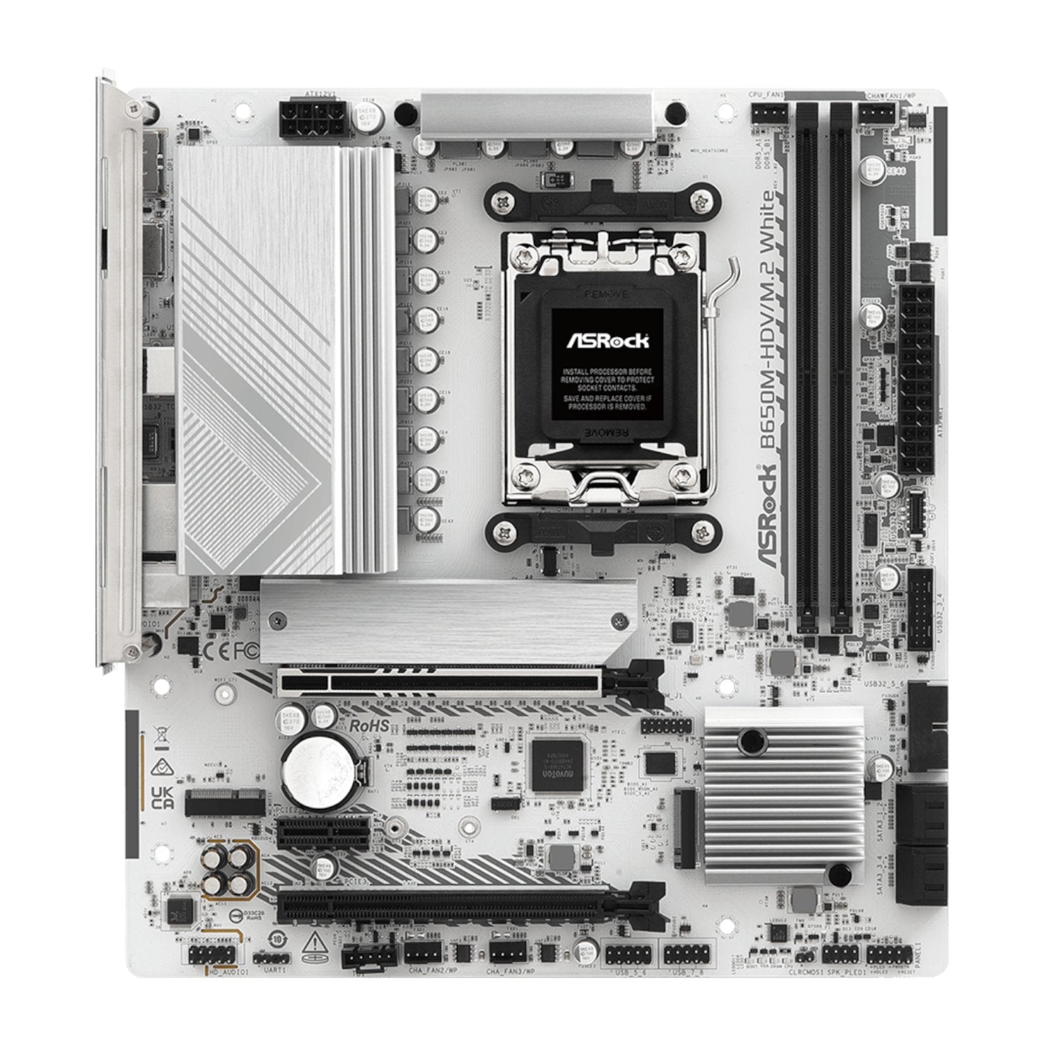 ASRock B650M-HDV/M.2 AM5 Micro-ATX Motherboard - White | dynacor.co.za