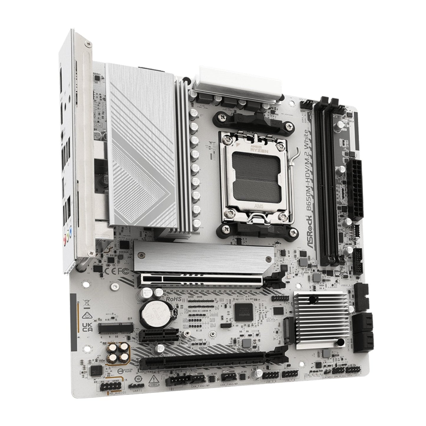 ASRock B650M-HDV/M.2 AM5 Micro-ATX Motherboard - White | dynacor.co.za