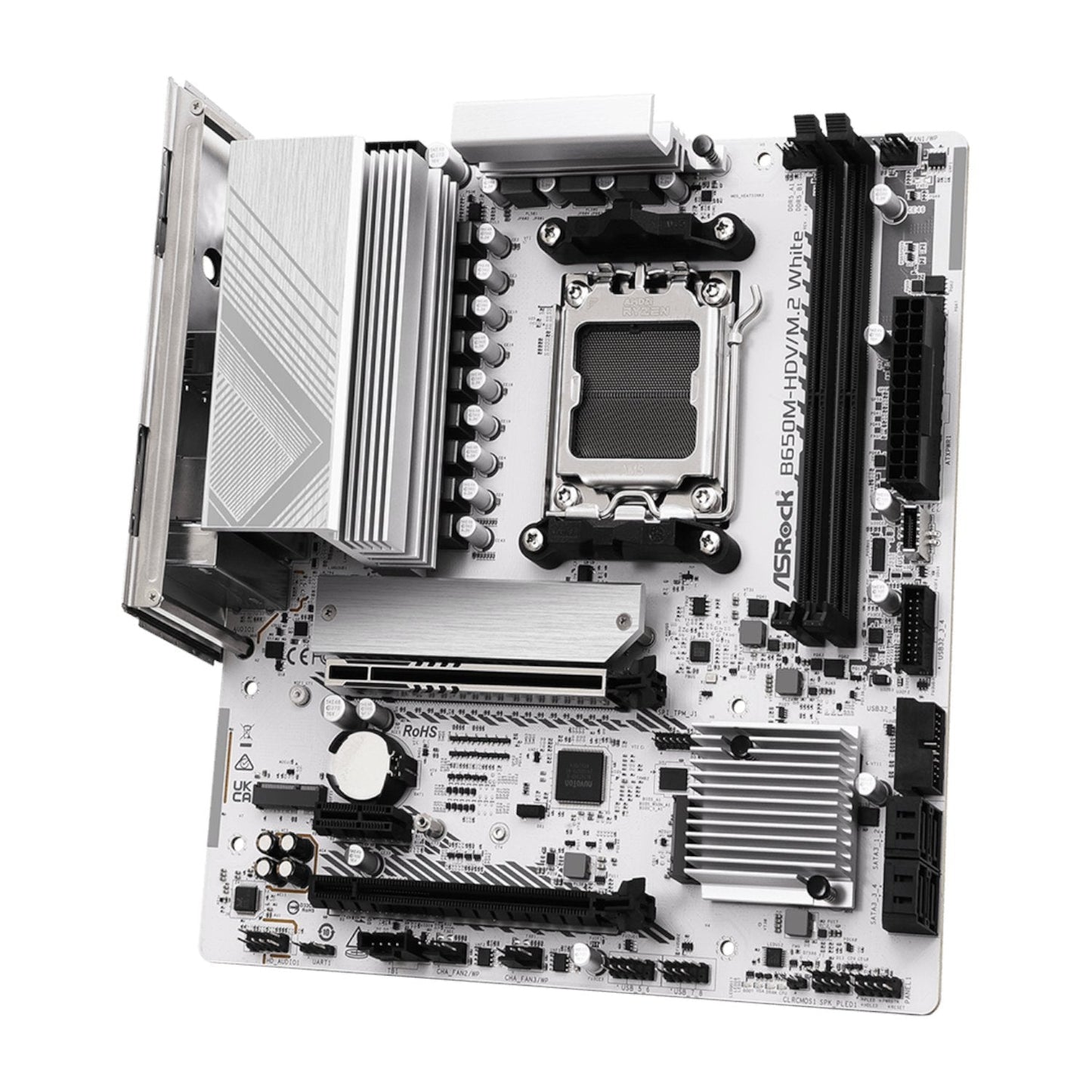 ASRock B650M-HDV/M.2 AM5 Micro-ATX Motherboard - White | dynacor.co.za