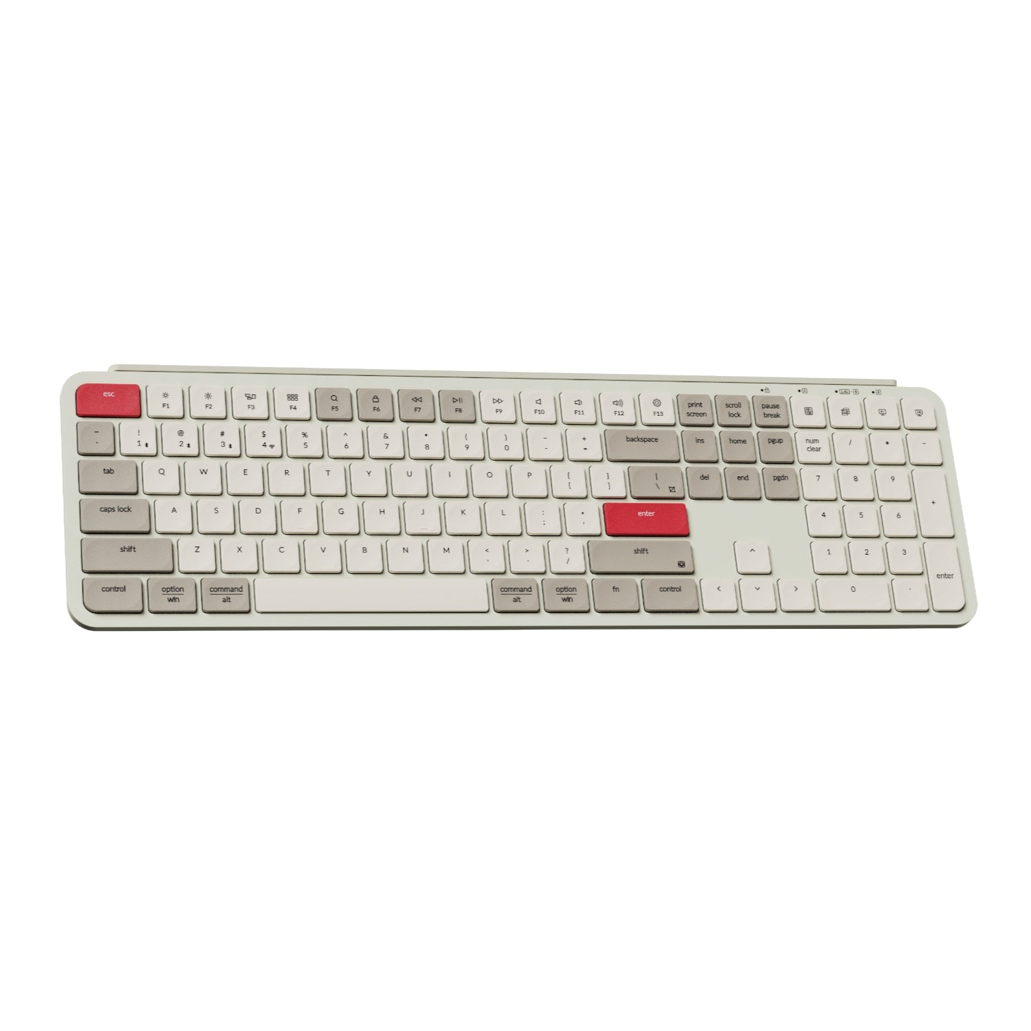 Keychron B6 Pro Ultra-Slim 100% Wireless Keyboard – Retro Red | dynacor.co.za