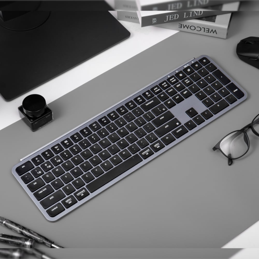 Keychron B6 Pro Ultra-Slim 100% Wireless Keyboard – Space Grey | dynacor.co.za