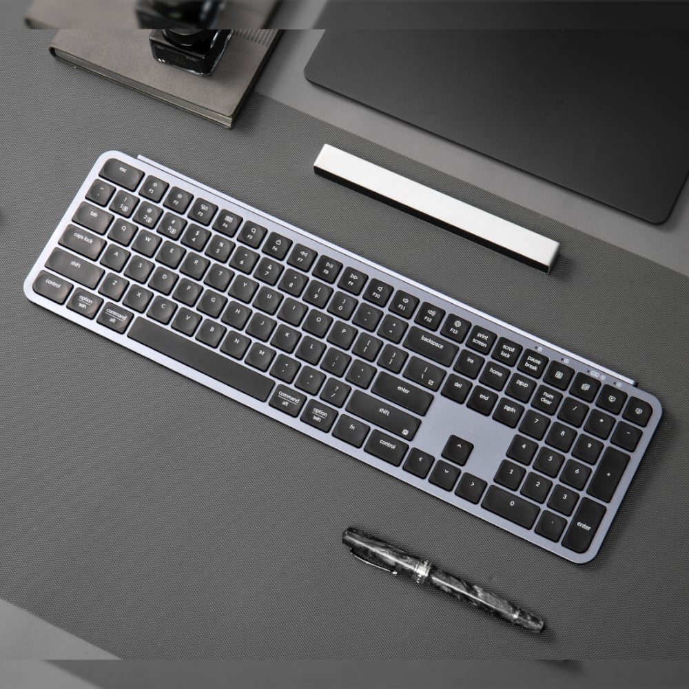 Keychron B6 Pro Ultra-Slim 100% Wireless Keyboard – Space Grey | dynacor.co.za