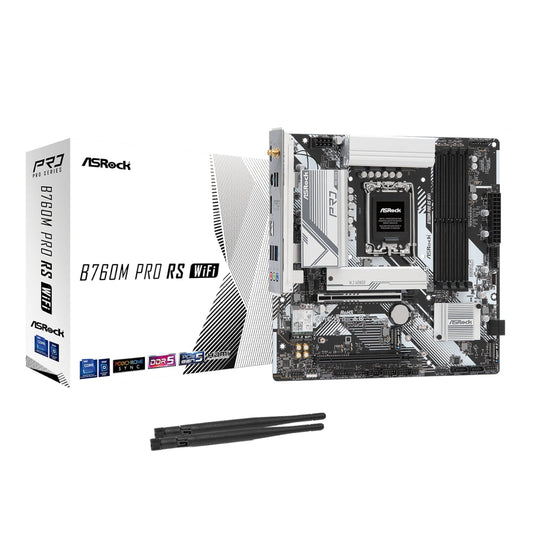ASRock B760M Pro RS WiFi Intel LGA 1700 MATX Gaming Motherboard | dynacor.co.za