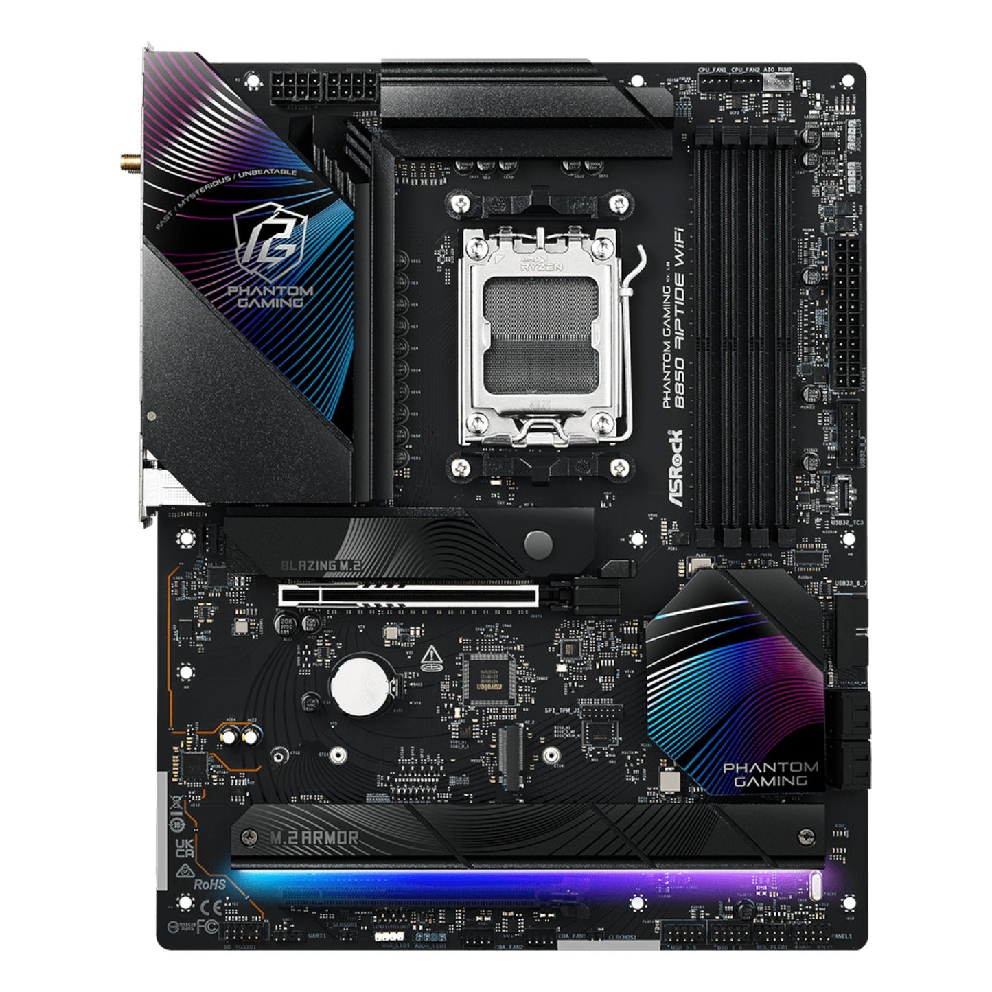 ASROCK B850 RIPTIDE WIFI AM5 ATX 4X DDR5 | dynacor.co.za