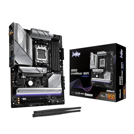 ASRock B850 LiveMixer WiFi AM5 ATX Gaming Motherboard | dynacor.co.za