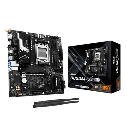 ASRock B850M-X WiFi AM5 Micro ATX Motherboard (DDR5, PCIe 5.0, Wi-Fi 6E) | dynacor.co.za