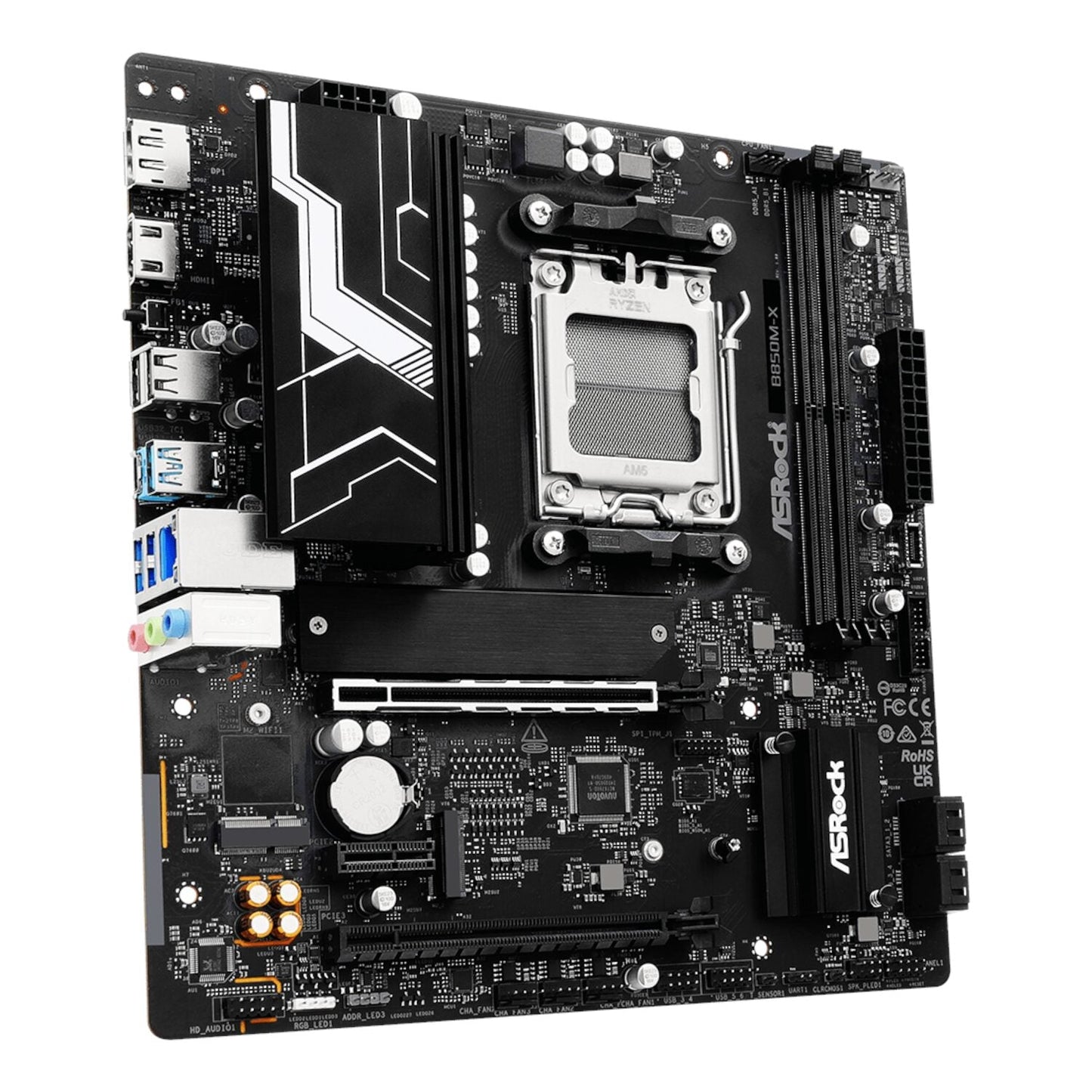 ASRock B850M-X WiFi AM5 Micro ATX Motherboard (DDR5, PCIe 5.0, Wi-Fi 6E) | dynacor.co.za