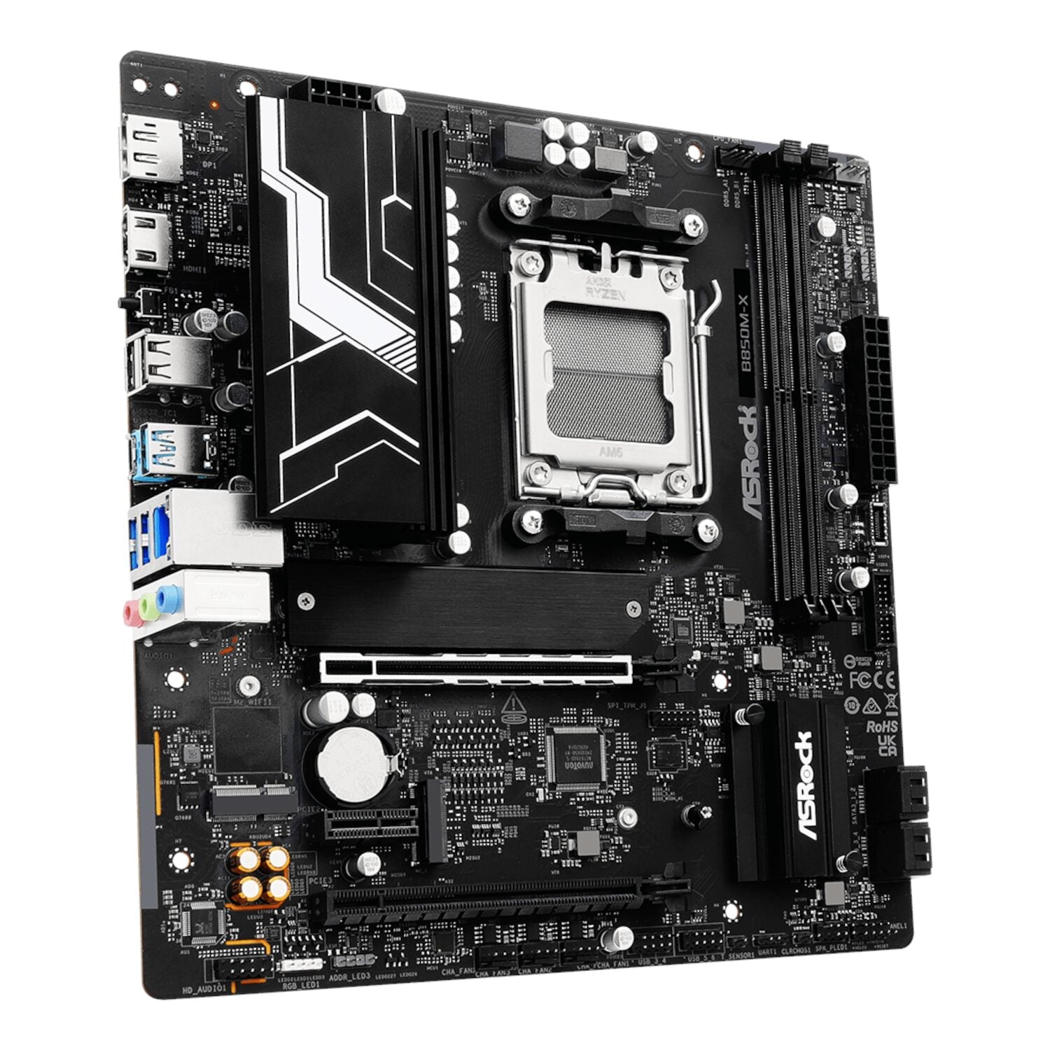 ASRock B850M-X WiFi AM5 Micro ATX Motherboard (DDR5, PCIe 5.0, Wi-Fi 6E) | dynacor.co.za