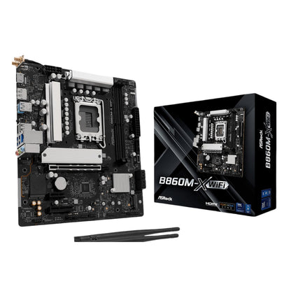 ASRock B860M-X Micro ATX DDR5 Motherboard (PCIe 5 and Wi-Fi 6E) | dynacor.co.za