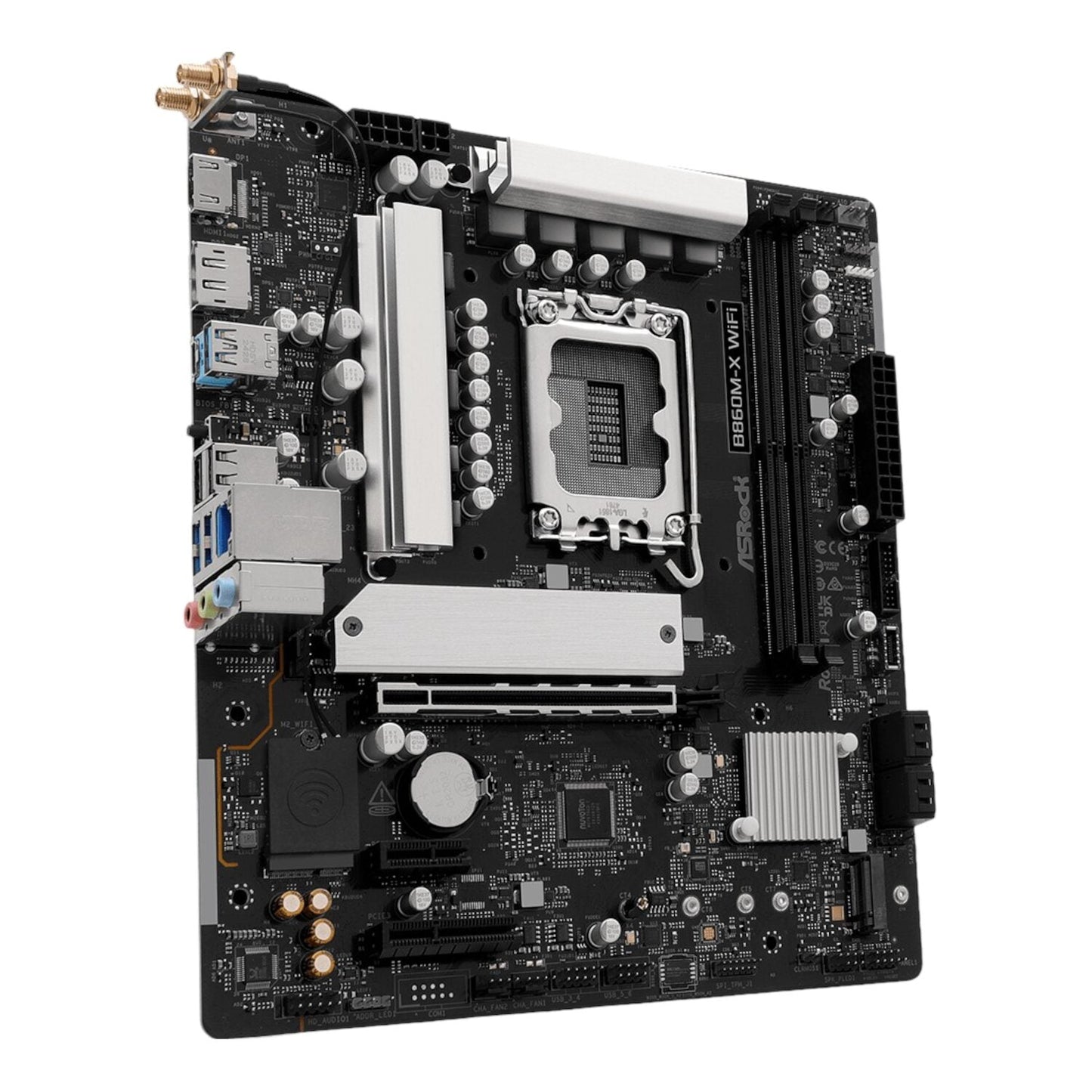 ASRock B860M-X Micro ATX DDR5 Motherboard (PCIe 5 and Wi-Fi 6E) | dynacor.co.za