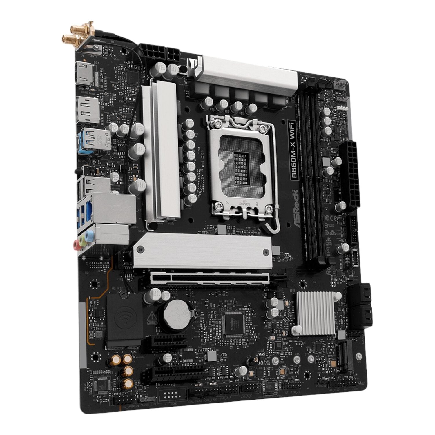 ASRock B860M-X Micro ATX DDR5 Motherboard (PCIe 5 and Wi-Fi 6E) | dynacor.co.za