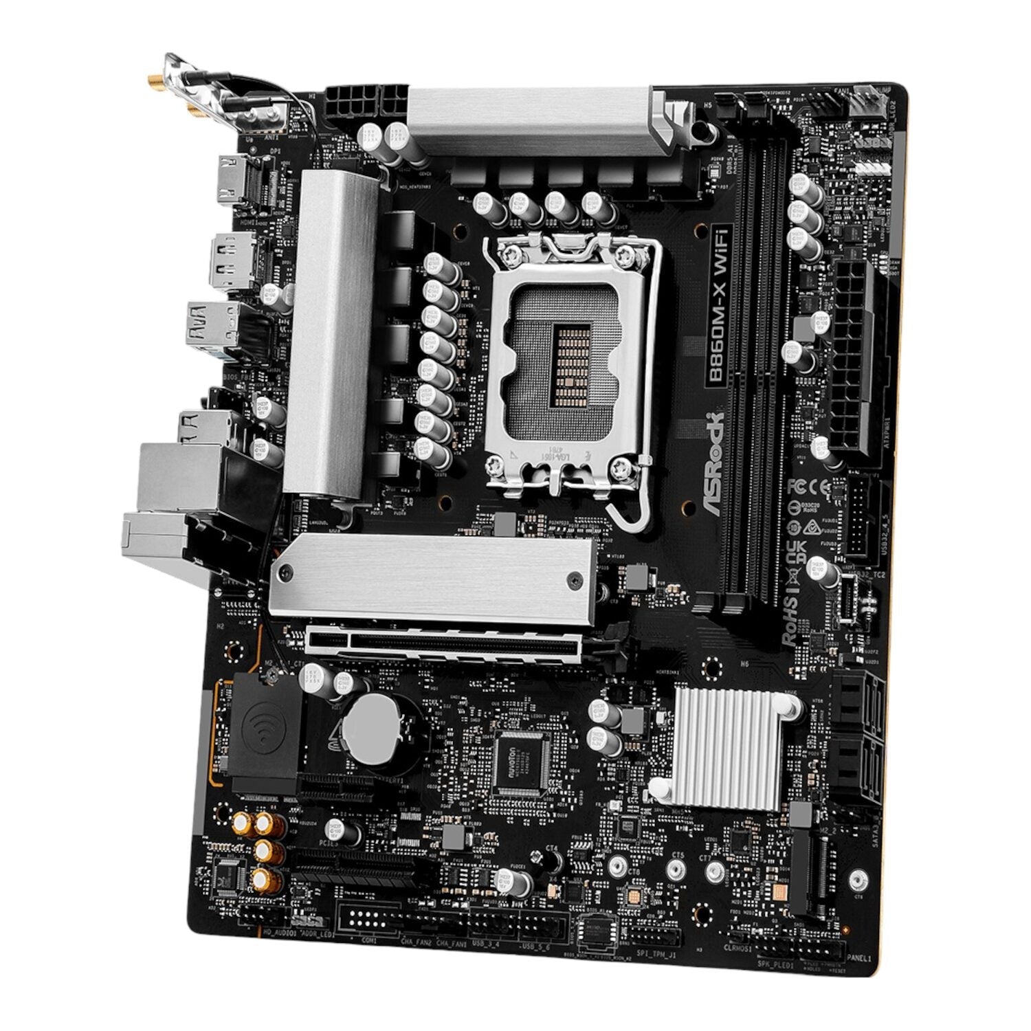 ASRock B860M-X Micro ATX DDR5 Motherboard (PCIe 5 and Wi-Fi 6E) | dynacor.co.za