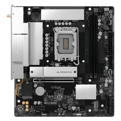 ASRock B860M Rock WiFi Intel LGA1851 MATX Gaming Motherboard | dynacor.co.za