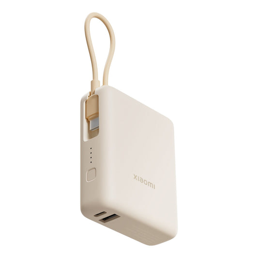 Xiaomi 33W Power Bank 10000 (Integrated Cable) - Tan | dynacor.co.za