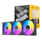 Antec Connect 120 Reverse ARGB PWM Fan 3 Pack - Black | dynacor.co.za