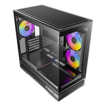 Antec C2M ARGB Compact Micro-ATX Gaming Chassis - Black | dynacor.co.za