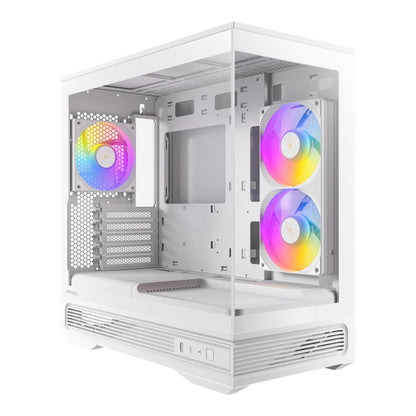 Antec C2M ARGB Compact Micro-ATX Gaming Chassis - White | dynacor.co.za
