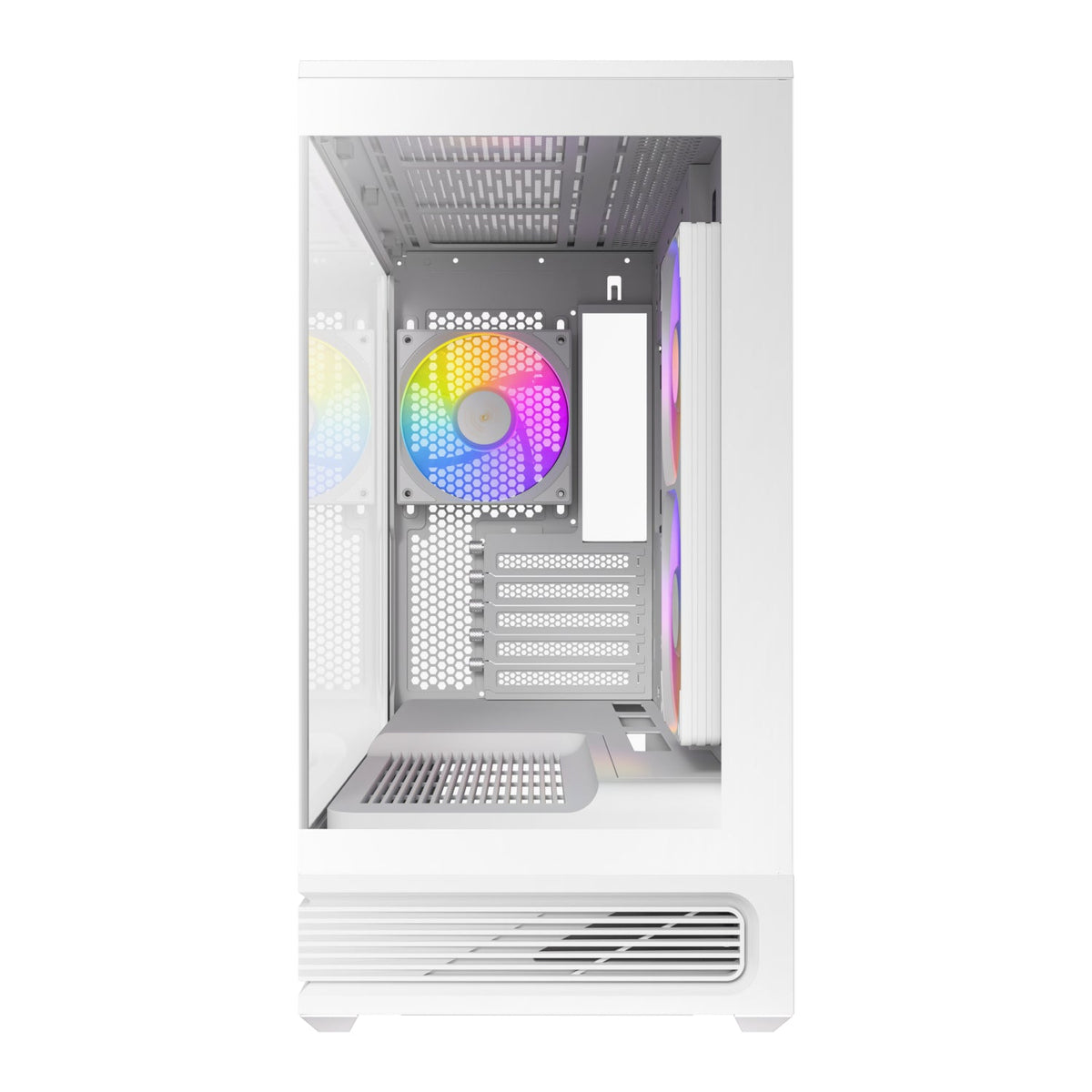 Antec C2M ARGB Compact Micro-ATX Gaming Chassis - White | dynacor.co.za