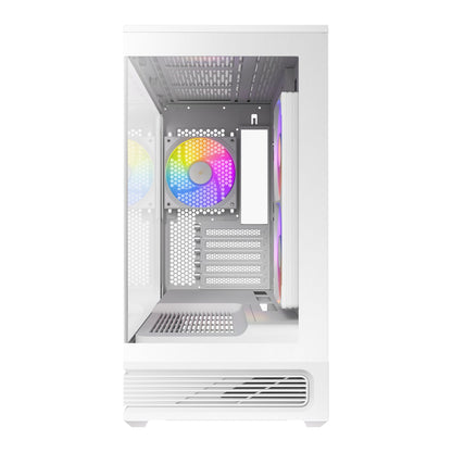 Antec C2M ARGB Compact Micro-ATX Gaming Chassis - White | dynacor.co.za
