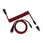 Keychron Coiled Aviator Cable - Red | dynacor.co.za