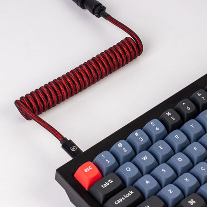 Keychron Coiled Aviator Cable - Red | dynacor.co.za