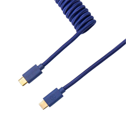 Keychron Coiled Aviator Blue Cable | dynacor.co.za