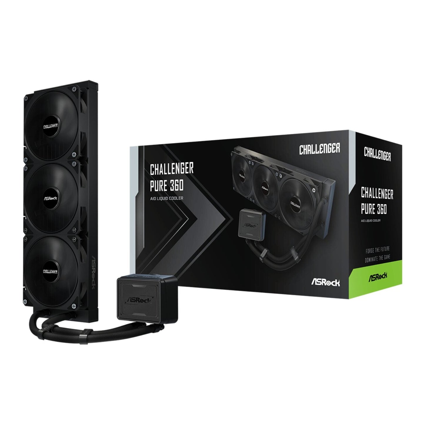 ASRock Challenger Pure 360 AIO Liquid Cooler - Black | dynacor.co.za