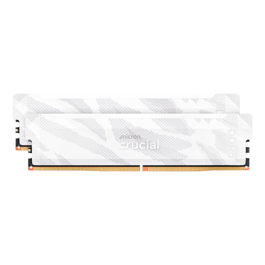 Crucial Pro Overclocking DDR5-6400 32GB Desktop Gaming Memory Kit (16GB x 2) – White | dynacor.co.za
