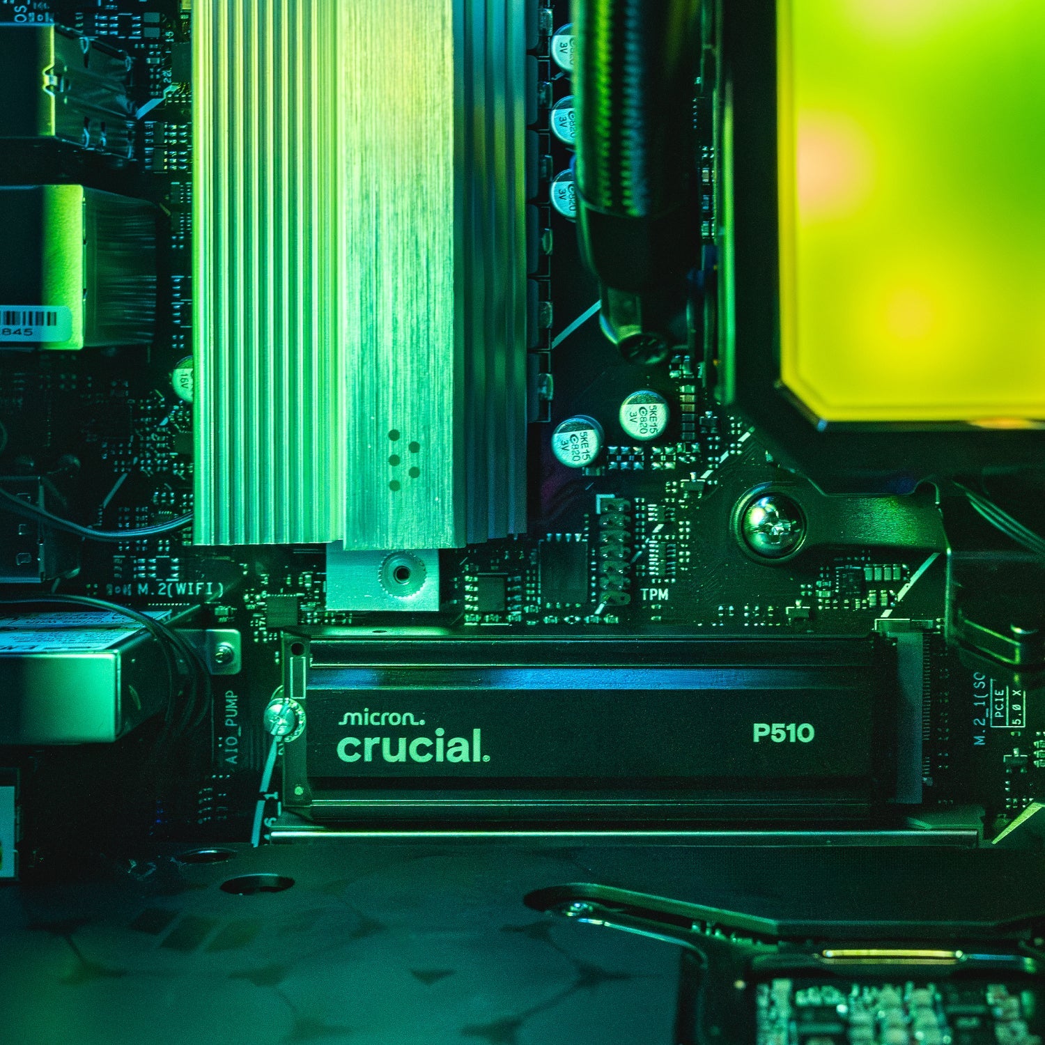 Crucial P510 1TB M.2 Gen5 with Heatsink NVMe 3D NAND SSD | dynacor.co.za