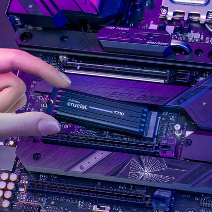 Crucial T710 1TB M.2 NVMe Gen5 NAND SSD with Heatsink | dynacor.co.za