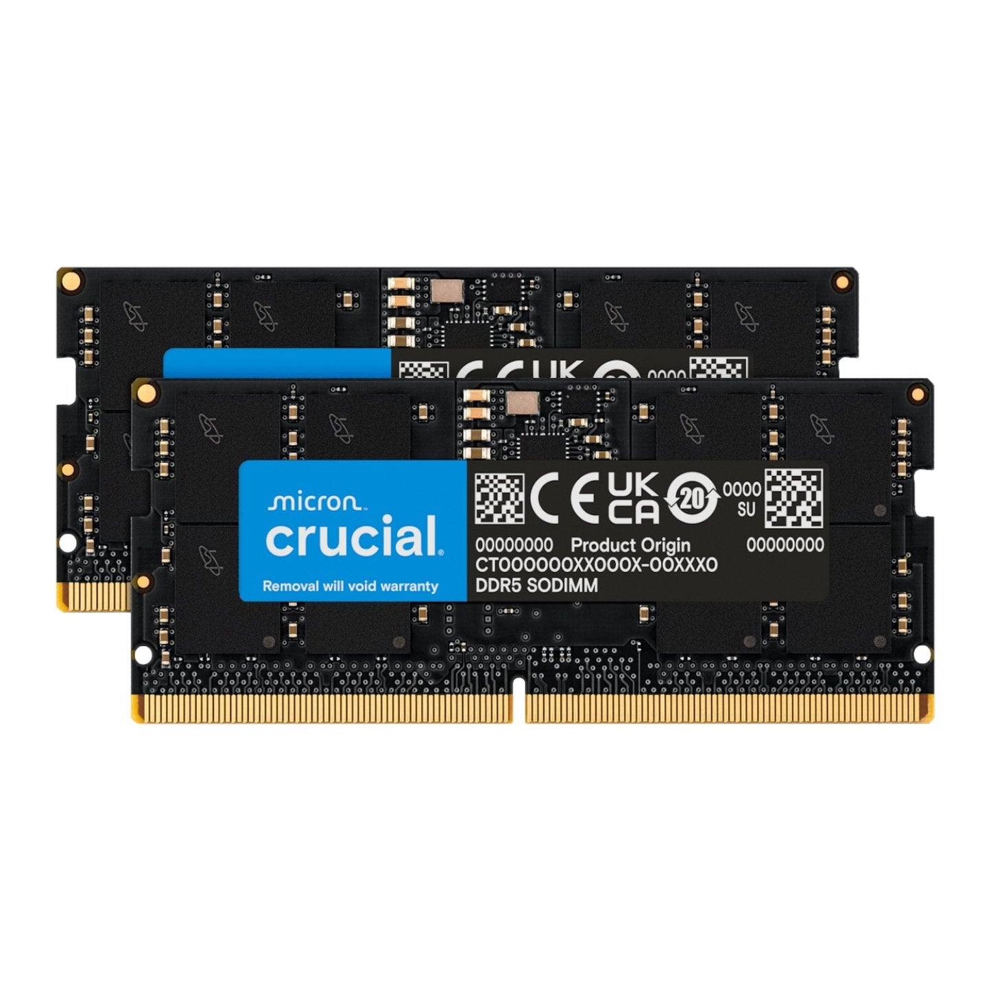 Crucial 128GB 5600MHz DDR5 SODIMM Laptop Memory Kit (2 x 64GB) | dynacor.co.za