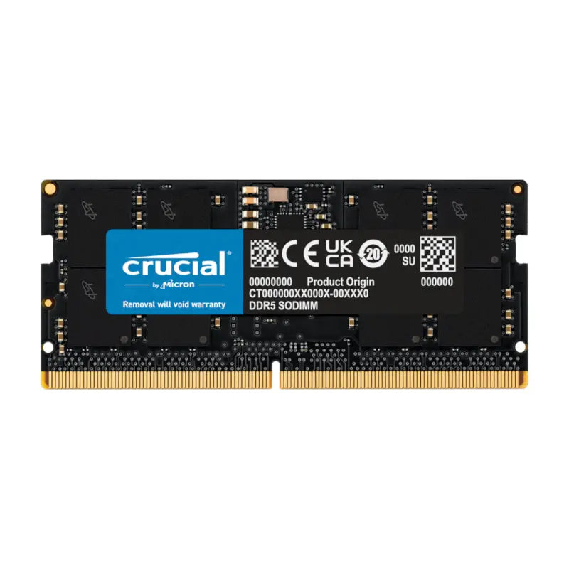 Crucial 32GB 5200MHz DDR5 SODIMM Notebook Memory | dynacor.co.za