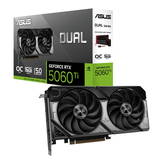 ASUS Dual GeForce RTX 5060 Ti OC Edition 16GB GDDR7 Graphics Card | dynacor.co.za