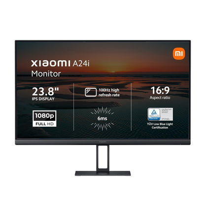 Xiaomi A24i 24" Full HD 1080p IPS Monitor (100Hz, 6ms, 16:9, HDMI/DP, Flicker-Free, and VESA Mount) | dynacor.co.za