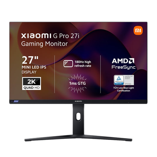 Xiaomi G Pro 27i 27" 2K 1440p Mini LED IPS Gaming Monitor (180Hz, 1ms, 16:9, HDMI/DP, AMD FreeSync, and HDR1000) | dynacor.co.za