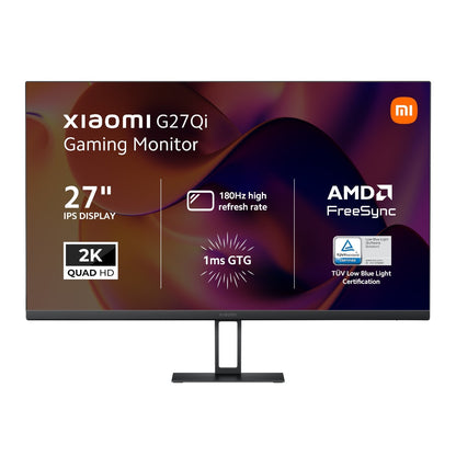 Xiaomi G27Qi 27" 2K 1440p IPS Gaming Monitor (180Hz, 1ms, 16:9, HDMI/DP, and AMD FreeSync) | dynacor.co.za
